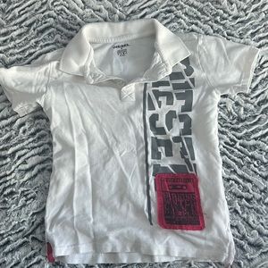 White polo Shirt needs ironing